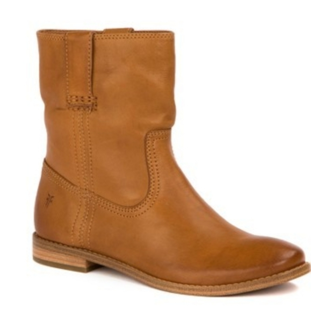 FRYE Leather Short Western Boots